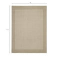 thumbnail image 3 of Mainstays Farmhouse Faux Sisal Olefin Beige Border Indoor Area Rug, 4'x5'4", 3 of 9