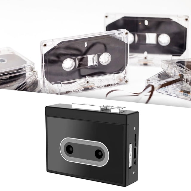 Reproductor de casetes Walkman 128 kps Sonido estéreo completo USB 2.0 DC 5 V Reproductor de cintas de sonido binaural Reproductor de cintas para músi