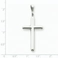 thumbnail image 2 of 14k White Gold Cross Large Pendant Charm, 2 of 2