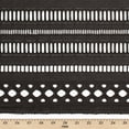 thumbnail image 3 of Lattice Embroidered Eyelet Fabric - Black Geometric Polyester 41/42" By The Yard, 3 of 3