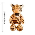 thumbnail image 4 of CJiaWei Jungle Animal Toy (25cm/35cm) Choose Tiger Elephant Monkey Or Giraffe Soft Stuffed Animal With OPP Bag, 4 of 6