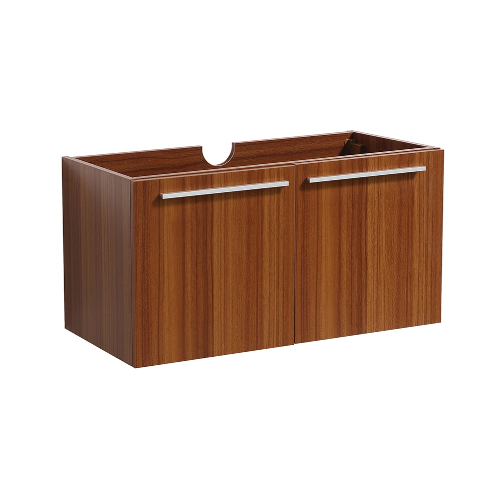 Fresca Vista 30" Teak Wall Hung Modern Bathroom