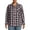 Blac, variant on Women's Plus Size Plaid Button-Down Shirt