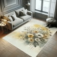 thumbnail image 5 of Ambesonne Floral Boho Decorative Rug Carpet, Dreamy Floral Bouquet, 2' 5" x 5', Blue Grey Earth Yellow, 5 of 5