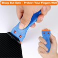 thumbnail image 3 of Plastic Razor Blade Scraper, 2PCS Scraper Tool with 60PCS Plastic Blades, Cleaning Scraper Remover for Stickers, Decals, Adhesive, Labels, Paint, Glas, 3 of 5