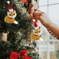 thumbnail image 2 of Moocorvic Mini Plush Toys Stuffed Animal Christmas Tree Hanging Ornaments Simulation Model Home Decoration Action Figures for Home Office Bag Decoration, 2 of 4