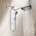 thumbnail image 2 of PHANCIR Juego de Cabezal de Ducha Tipo Lluvia de Alta Presión de 12" con Brazo de Extensión Ajustable de 11". Boquillas Antiobstrucción y Ajustes de Pulverización Versátiles, Manguera de 60", Cromada, 2 of 9