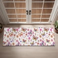 thumbnail image 2 of White Butterfly Flower Pattern Door Rugs,Washable Non Slip Door Mats Indoor,Decorative Door Mats,Entry Mat Indoor for Entrance,Bedroom,Kitchen,Bathroom,16"x47", 2 of 6