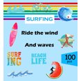 thumbnail image 5 of 100pcs Summer Beachy Surfing Stickers, Waterproof Vinyl Sticker Pack, Great for Laptops, Chromebooks, Tablets, 5 of 5