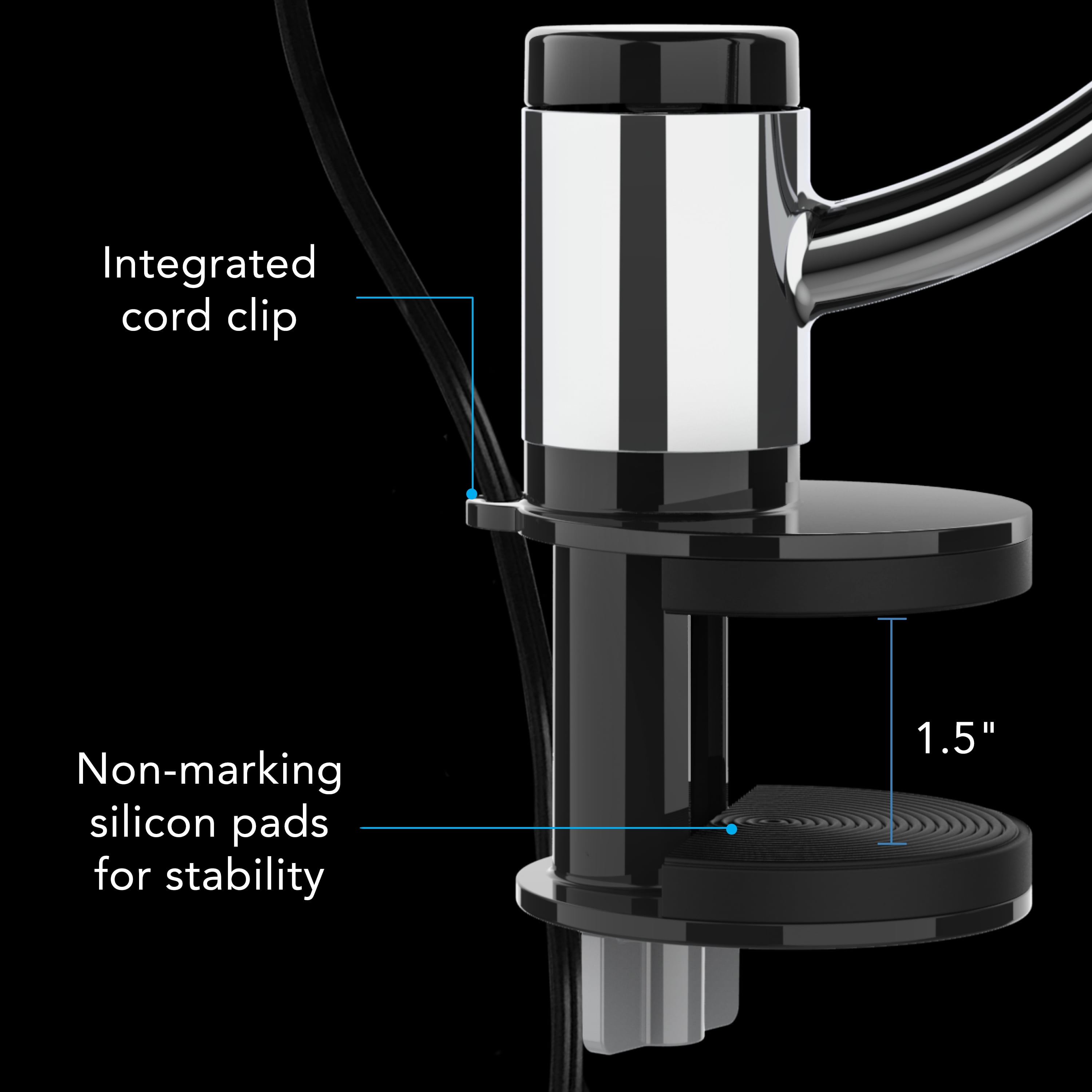 Vornado Pivot3 Air Circulator Clip-on Fan, 11.72", Black