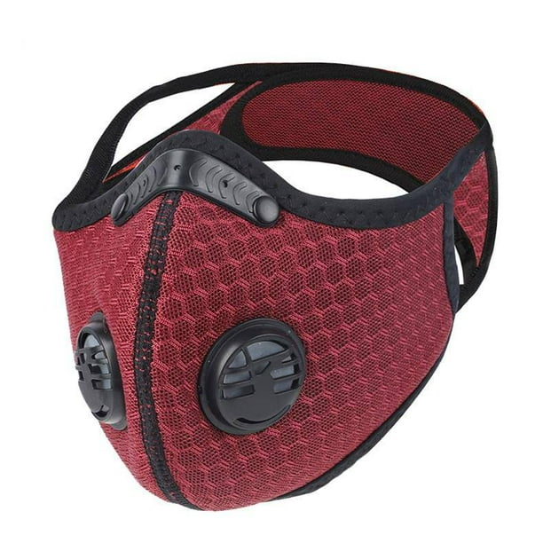 Primo Mesh Sports Face Mask with Premium Filter Red