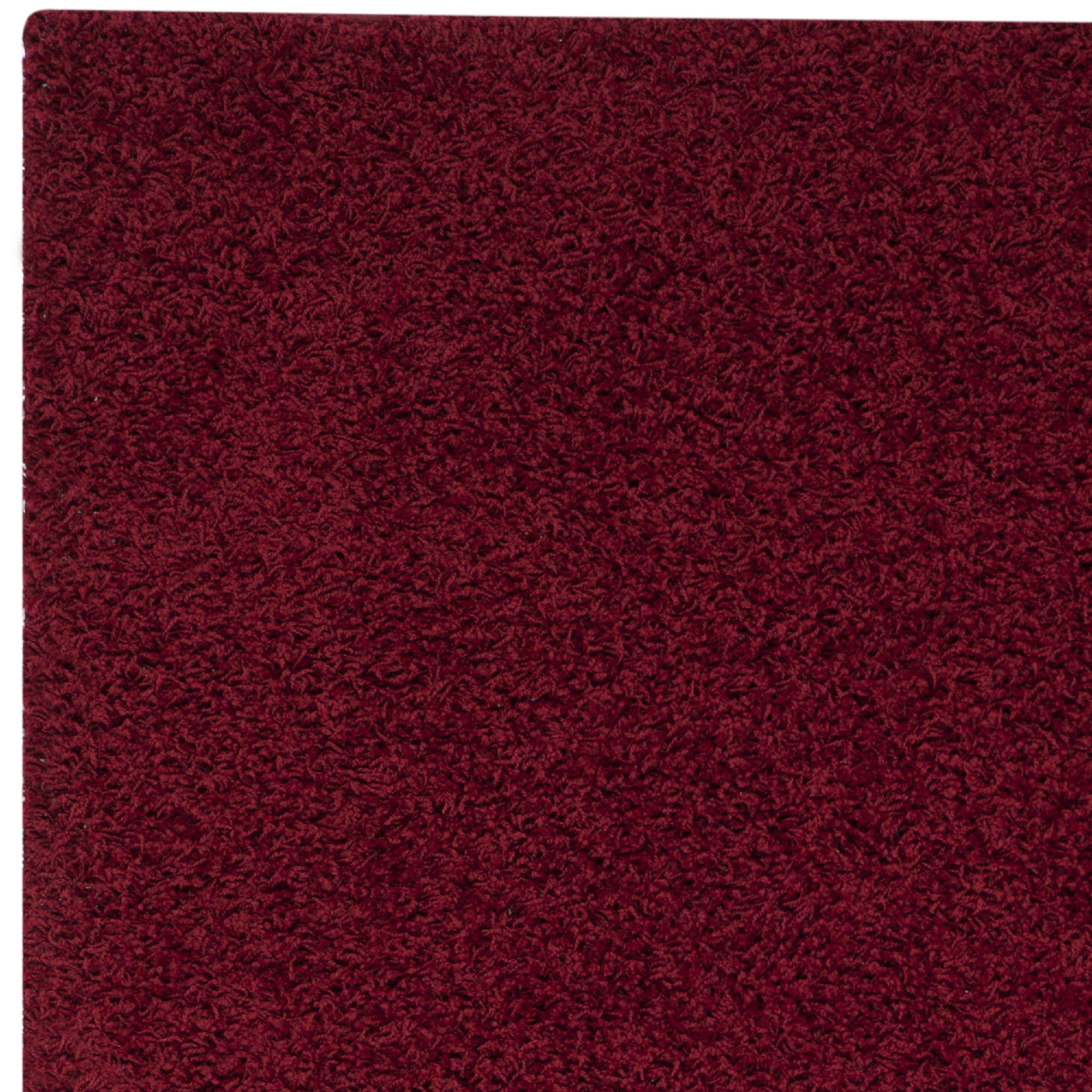 SAFAVIEH Lavena Solid Plush Shag Area Rug, Red, 4' x 6'