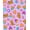Pink, Pattern 4, variant on ODIKA 2'x3' Machine Washable Non-Slip Area Rug, Letter Recognition Playmat Featuring Adorable Striped Feline Graphics High Traffic Rug, Pink, 690770