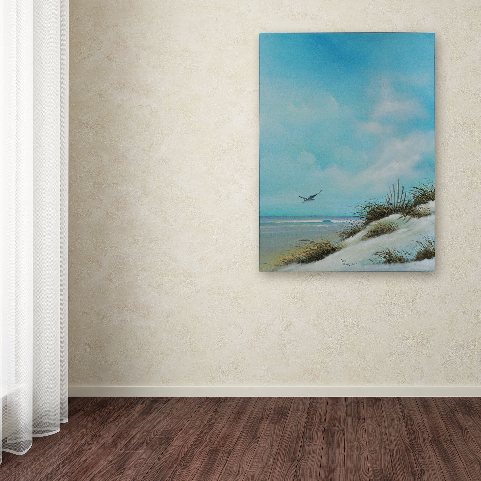 Trademark Fine Art 'Beach 2' Canvas Art by Geno Peoples