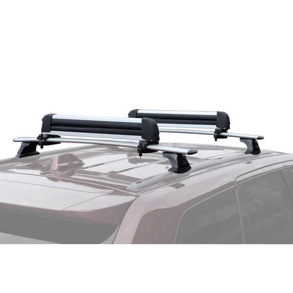 BrightLines Roof Rack Crossbars and Ski Rack Combo Compatible for Jeep Grand Cherokee 2011-2021 with Roof Black Moldings (up to 4 Skis or 2 Snowboards)
