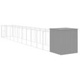 thumbnail image 5 of vidaXL Dog House Outdoor Dog Kennel Crate Shelter with Run Galvanized Steel, 5 of 76