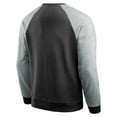 thumbnail image 3 of Men's Darius Rucker Collection by Fanatics Black/Heather Gray Las Vegas Raiders Colorblock Pullover Sweatshirt, 3 of 4