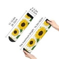thumbnail image 2 of Salouo Sunflowers Pattern Unisex Middle Tube Socks,Middle-Finger Knee High Socks Over The Calf Tube Stocking Crew Stockings for Women and Men Tube Socks, 2 of 8