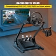 thumbnail image 2 of Logitech G27 G25 G920 - Soporte para volante de carreras (57 x 49 cm, ajustable, de acero inoxidable, juego de carreras, palanca de velocidad, V2, Thrustmaster, Fanatec, volante, pedal no incluido VEVOR Logitech G27 G25 G920, Soporte para volante de carreras, 2 of 9