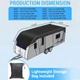 thumbnail image 3 of TOPCHANCES RV Cover RV Travel Trailer Cover - Heavy Duty Upgraded Waterproof 210D Oxford Camper Cover All Season Protection, UV Resistant with Storage Bag, 11.5x3m/39.3x9.8ft, 3 of 24
