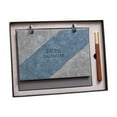 thumbnail image 2 of Suncoda Leather Calendar, Calendar Set New Year Calendar Desktop Office Small Decorations Monthly Calendar Leather Calendar, 2 of 6