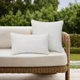 thumbnail image 2 of Decorative Outdoor Water Repellent Throw Pillows with Inserts, Set of 4, 20" x12" Pillows for Patio, Backyard, Bed, Couch, and Patio Furniture, 2 of 7