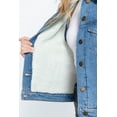 thumbnail image 4 of Inner Fur Oversized Denim Jacket, 4 of 5