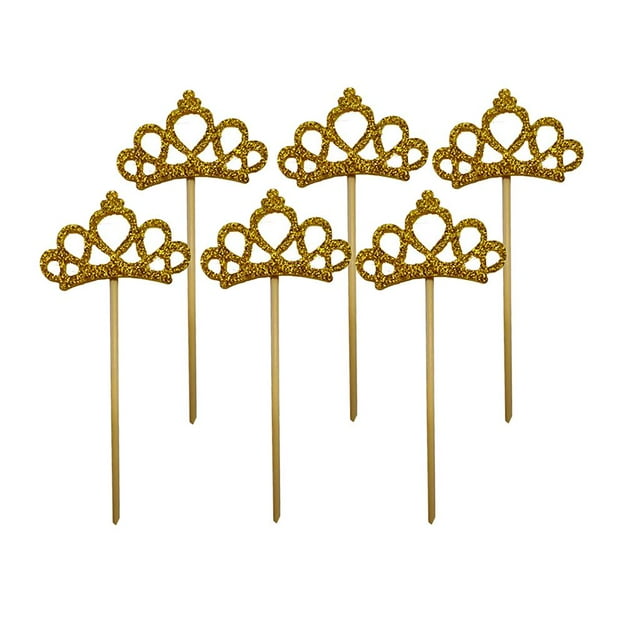 6 Pedazos de Primeros de Torta de de Cumpleaños de para Día de Oro