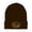 Brown, variant on Beanie Ham Radio Operator Embroidery, One Size, Forest Green