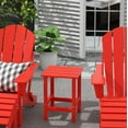 thumbnail image 2 of Polytrends  Laguna Hdpe All Weather Outdoor Patio Square Side Table Red, 2 of 7