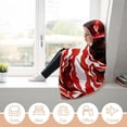 thumbnail image 6 of Demon Slayer Wearable Blanket Cloak Arctic Velvet Hooded Blanket Soft Fuzzy Hoodie Blanket Cape for Adults Kids 60"x80", 6 of 8