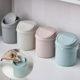 thumbnail image 2 of Space Saving PP Cylindrical Trash Can with Swing Lid, 2 of 5