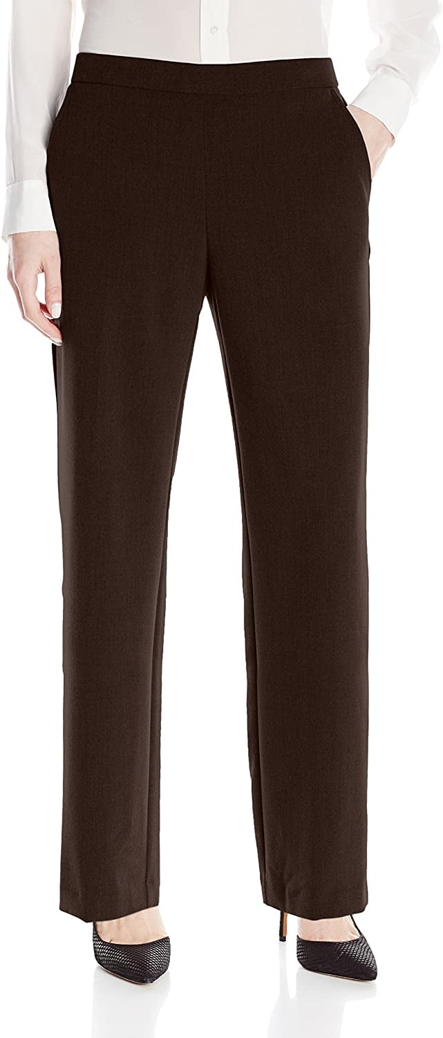 Briggs - Womens Dress Pants Straight Leg Stretch Trousers 16 - Walmart ...