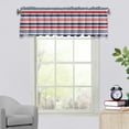 thumbnail image 4 of JeashCHAT Stars and Stripes Kitchen Curtain Valance Rod Pocket Window Valance for Kitchen Bathroom Living Room Laundry Room Decor, 4th of July Decorations Indoor, 54"x18", 4 of 6