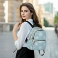 thumbnail image 6 of FORMRS Mini Backpack Purse for Women Travel Daypack Casual Shoulder Bag, Gray Snowflake, 6 of 7