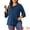 Blue, variant on DARING DIVA Women's Plus Ruffle V Neck Tunic Dressy Top 1X Blue
