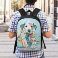 thumbnail image 6 of Goofa A Funny Little Dalmatian Puppy Pattern 17in Student Backpack - School, Travel, Work Bookbag -Laptop Backpack,Water Resistant College School Computer Bag, 6 of 6
