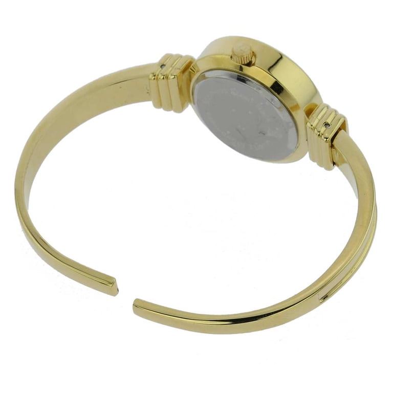 Gold Casanova Murano Glass Millefiori Women\'s Bangle Watch Murano Watches | Murano millefiori bangle watch - white gold main image 4