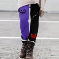 thumbnail image 2 of Halloween Leggings for Women Fall Spooky Pumpkin Printed Tights High Waisted Tummy Control Soft Stretchy Yoga Pants Red,S, 2 of 6
