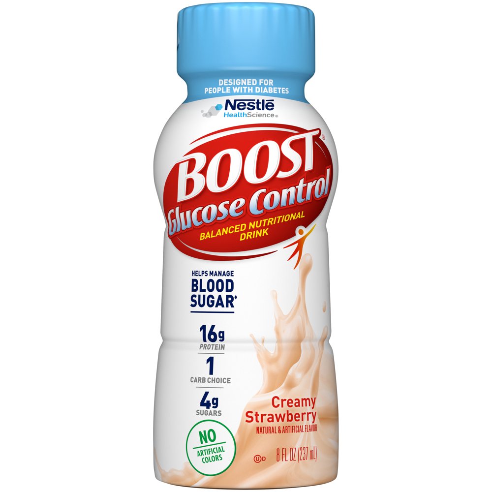 BOOST GLUCOSE CONTROL Creamy Strawberry 8 fl. oz. Bottle