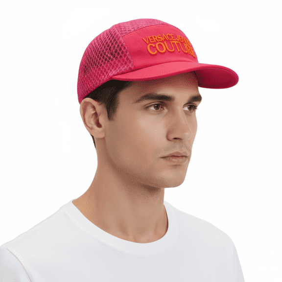 Versace Jeans Couture Hot Pink/Tiger Signature Baseball Cap for Mens