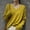Yellow, variant on VISALY V Neck Pullover Sweater Knit Sweater Light Sweaters for Women Long Sleeve Crew Neck Lightweight Soft Knitted Pullover Knitted Blouse Crochet Sweaters Pull Over Sweaters Tunic Sweater Beige L