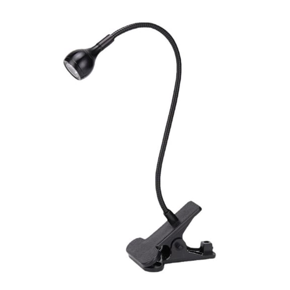 SIMANLI LED Clip On Desk Lamp, USB Powered Clamp Reading Light, 360° Flexible Gooseneck Clip Lamp for Bed Headboard, Office Desk, Dorm Study Work