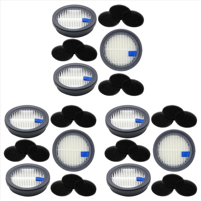 Paquete de 9 Filtros HEPA y Paquete de 9 Filtros de Esponja de Repuesto para A200Pro/A200, para S12, S25, , S25Pro