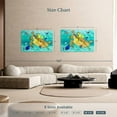 thumbnail image 4 of Elephant Stock Kiss Fest Wall Art - Horizontal Canvas Wall Art - Hallway Wall Decor - Animal Canvas - Blue And Green Decor By Carolyn Steele - 48" x 32", 4 of 8