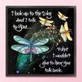 thumbnail image 1 of Cuadros Decorativos Bordado completo Hilo de algodón ecológico 11CT Kit de punto de cruz de mariposa impresa Wdftyju embutido en tela, 1 of 1