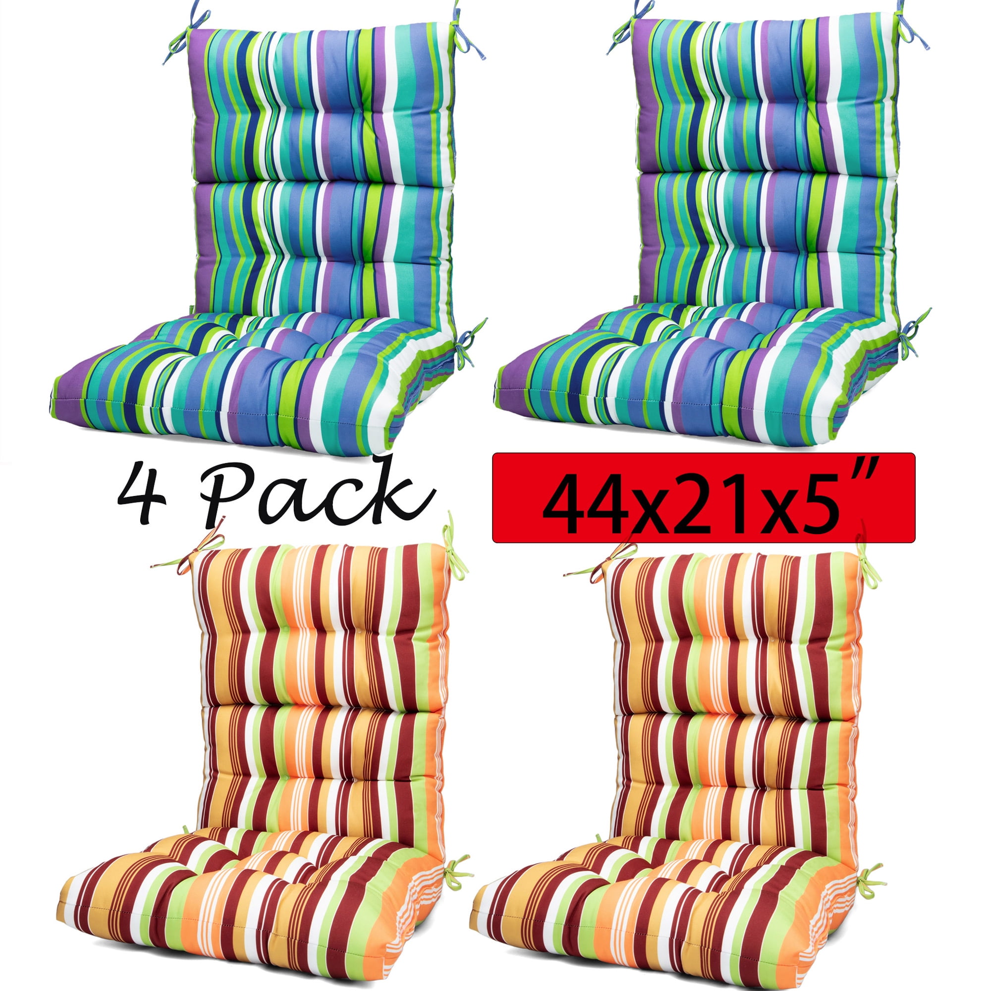 44x21x5 Inch Multifunction Home Outdoor/Indoor High Back Chair Cushion