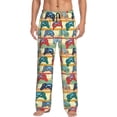 thumbnail image 2 of Lsque Retro With Joysticks Print Men's Pajama Pants, Lounge Pant - Comfortable Home Wear,Elastic Waistband, Stylish Design-X-Large, 2 of 9