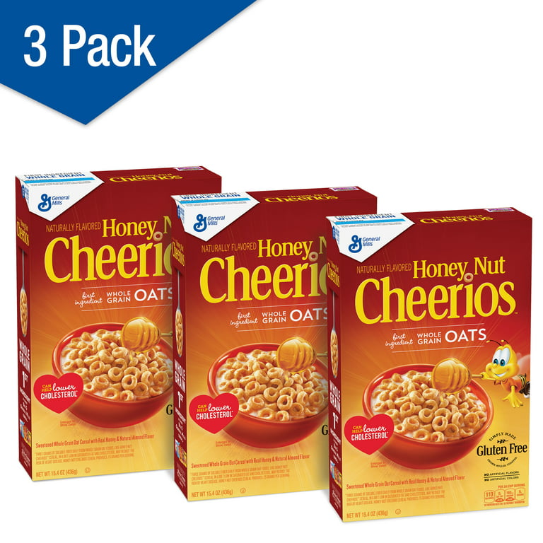 Honey Nut Cheerios Gluten Free Cereal, 15.4 oz Box