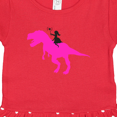 thumbnail image 3 of Inktastic Princess Riding Her T-Rex Girls Toddler Dress, 3 of 4